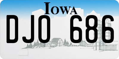 IA license plate DJO686