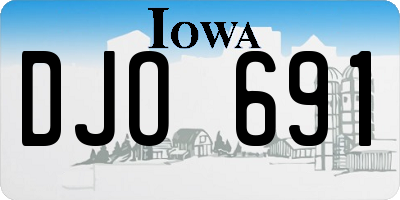 IA license plate DJO691