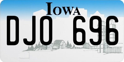 IA license plate DJO696