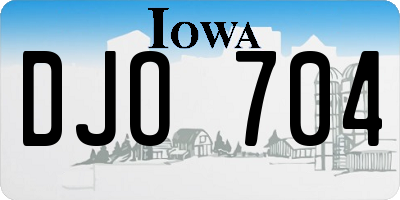 IA license plate DJO704