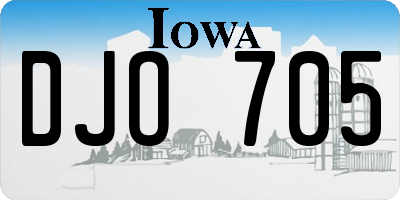 IA license plate DJO705