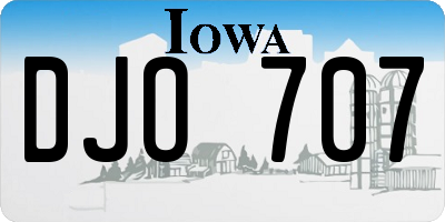IA license plate DJO707