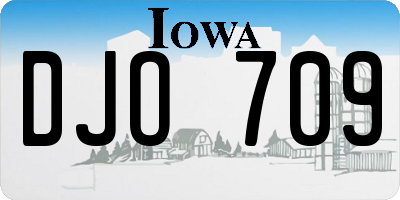 IA license plate DJO709