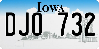 IA license plate DJO732