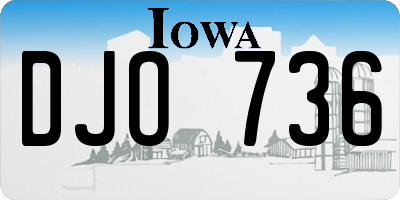 IA license plate DJO736