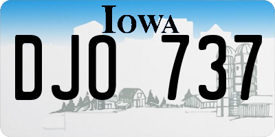 IA license plate DJO737