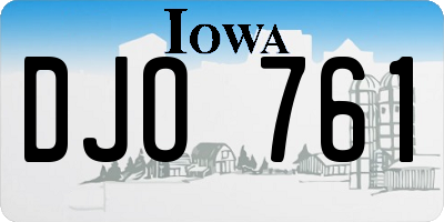 IA license plate DJO761