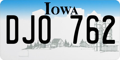 IA license plate DJO762