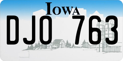 IA license plate DJO763