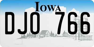 IA license plate DJO766
