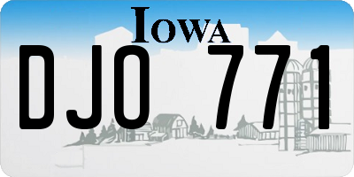 IA license plate DJO771