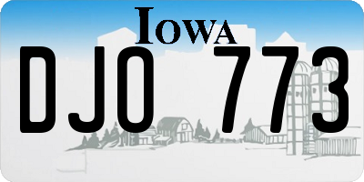 IA license plate DJO773