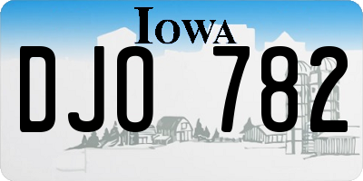 IA license plate DJO782