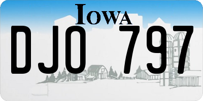 IA license plate DJO797