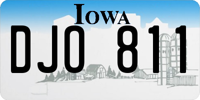 IA license plate DJO811