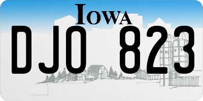 IA license plate DJO823