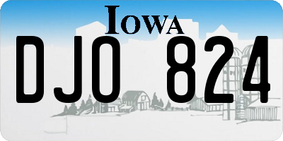 IA license plate DJO824