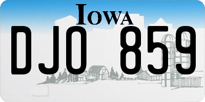 IA license plate DJO859