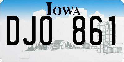 IA license plate DJO861