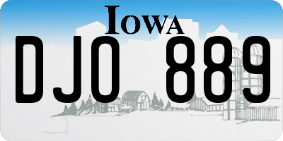 IA license plate DJO889