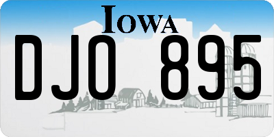 IA license plate DJO895