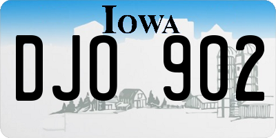 IA license plate DJO902