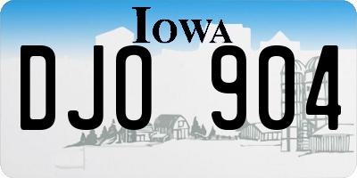 IA license plate DJO904