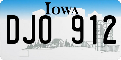IA license plate DJO912
