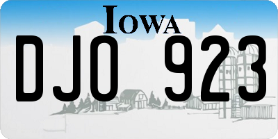 IA license plate DJO923