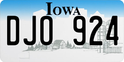 IA license plate DJO924