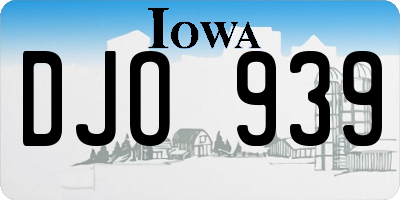 IA license plate DJO939