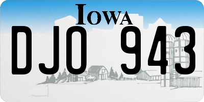 IA license plate DJO943