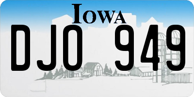 IA license plate DJO949