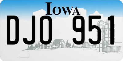 IA license plate DJO951