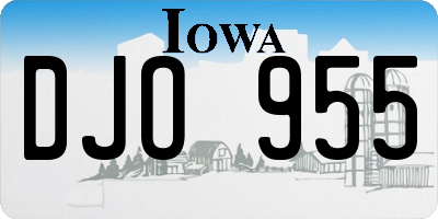 IA license plate DJO955