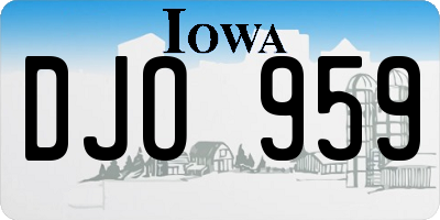 IA license plate DJO959