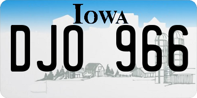 IA license plate DJO966