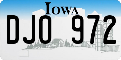 IA license plate DJO972