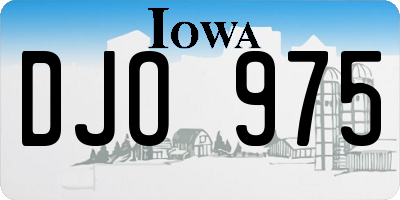 IA license plate DJO975