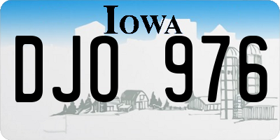 IA license plate DJO976
