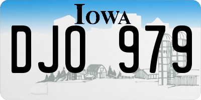 IA license plate DJO979
