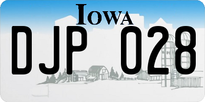 IA license plate DJP028