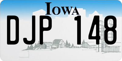 IA license plate DJP148