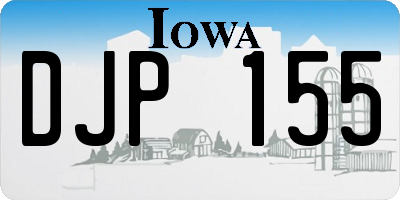 IA license plate DJP155