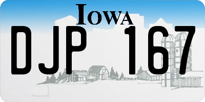 IA license plate DJP167