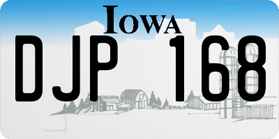 IA license plate DJP168