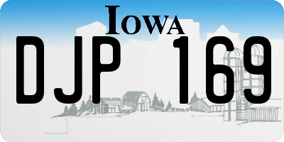 IA license plate DJP169