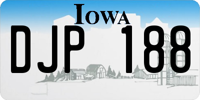 IA license plate DJP188