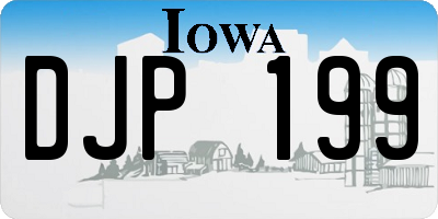 IA license plate DJP199