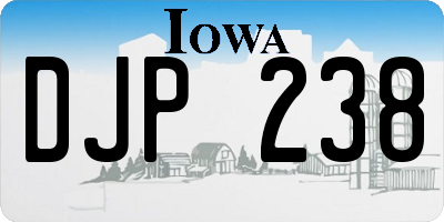 IA license plate DJP238